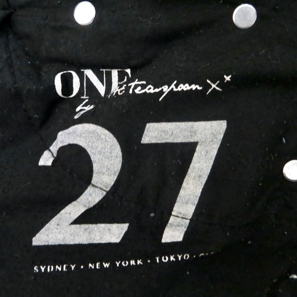 One Teaspoon Distressed Bandits Denim Jean Shorts Leather Pockets Black SZ 27 - Picture 12 of 14